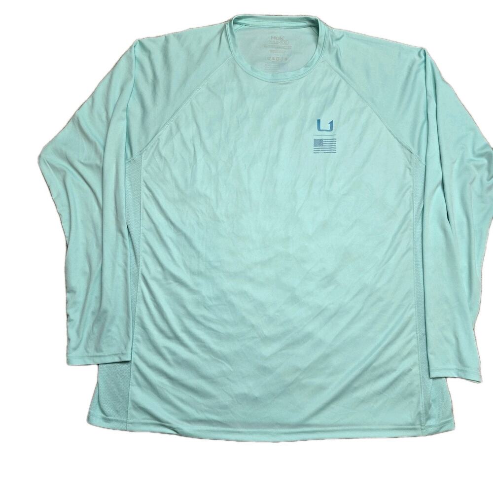 Huk Fishing Shirt Men XXL Long Sleeve Logo